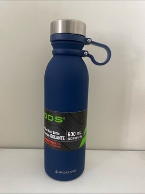 Woods 600 mL Navy Blue Insulated Water Bottle